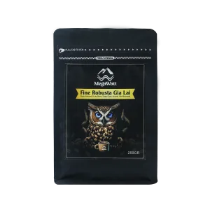 Fine robusta Owl blue eyes megawatt coffee mug