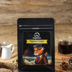 Megawatt coffee's first blend. Highland fusion