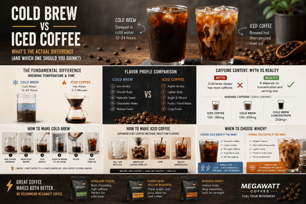 Cold Brew vs Iced Coffee: Which Has More Caffeine?